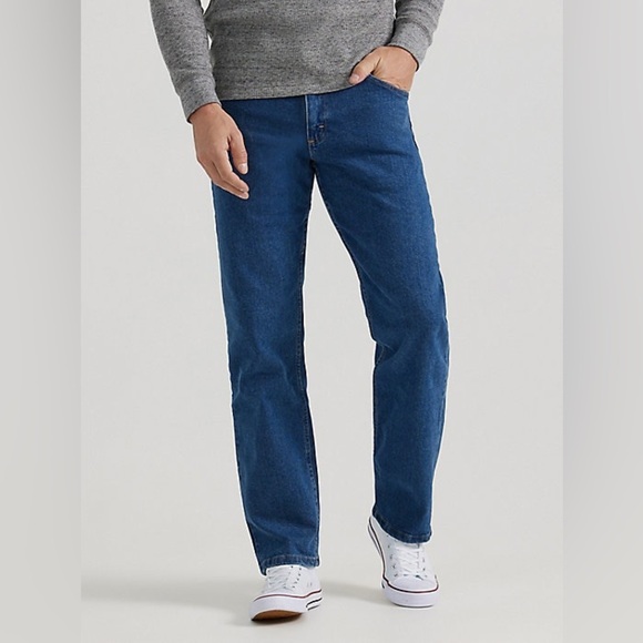 Wrangler Blue Straight Jeans Timeless Style - Picture 1 of 9
